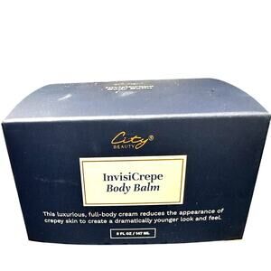 City Beauty 'InvisiCrepe Body Balm' Skin Firm Treatment 5oz/147ml-NEW Sealed